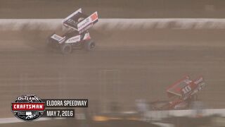 World of Outlaws Craftsman Sprint Cars Eldora Speedway May 7th, 2016 | HIGHLIGHTS