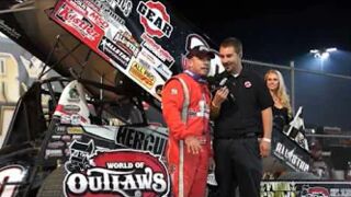 2015 World of Outlaws Sprint Car Series Victory Lane from 4-Crown Nationals