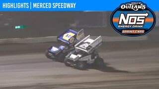 World of Outlaws NOS Energy Drink Sprint Cars at Merced Speedway, March 18, 2022 | HIGHLIGHTS