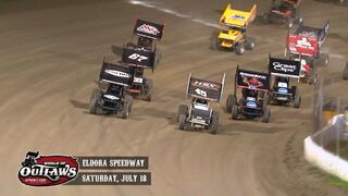 Highlights: World of Outlaws Sprint Cars Eldora Speedway July 18th, 2015