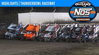 World of Outlaws NOS Energy Drink Sprint Cars at Thunderbowl Speedway, March 12, 2022 | HIGHLIGHTS