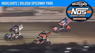 World of Outlaws NOS Energy Drink Sprint Cars Volusia Speedway Park, February 11, 2022 | HIGHLIGHTS