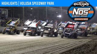 World of Outlaws NOS Energy Drink Sprint Cars Volusia Speedway Park, February 10, 2022 | HIGHLIGHTS
