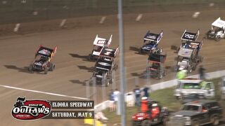 Highlights: World of Outlaws Sprint Cars Eldora Speedway May 9th, 2015