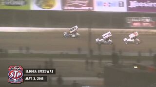 Highlights: World of Outlaws STP Sprint Cars Eldora Speedway May 3rd, 2014