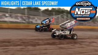 World of Outlaws NOS Energy Drink Sprint Cars Cedar Lake Speedway, July 5th, 2019 | HIGHLIGHTS