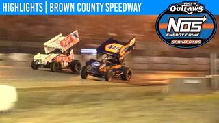 World of Outlaws NOS Energy Drink Sprint Cars Brown County Speedway, July 3, 2019 | HIGHLIGHTS