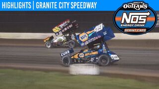 World of Outlaws NOS Energy Drink Sprint Cars Granite City Speedway, June 8, 2019 | HIGHLIGHTS