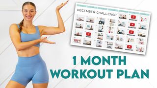 DECEMBER WORKOUT PLAN - 1 Month Workout Challenge!