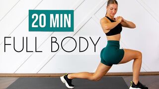 20 MIN FULL BODY WORKOUT - Apartment & Small Space Friendly (No Equipment, No Jumping)
