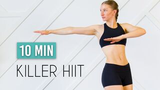 10 MIN KILLER HIIT Full Body Workout (No Equipment, No Repeats)