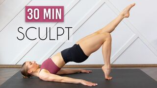 30 MIN FULL BODY DANCER SCULPT (No Equipment, Toning, & Lengthening Workout)