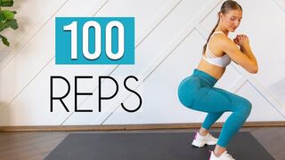 100 REP SQUAT CHALLENGE (Tone & Lift the Booty & Thighs)
