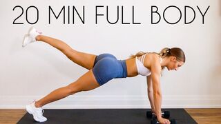 20 min FULL BODY HIIT WORKOUT with Minimal Equipment (At Home Fat Burn)