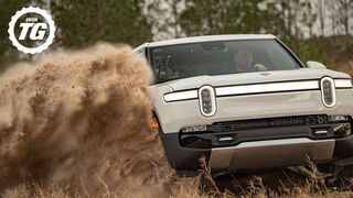 Taking the all-electric Rivian R1T off-road drifting | Top Gear Series 32