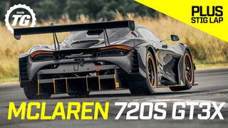 McLaren 720S GT3X review | A crazy 750bhp no limits GT3 racer that can’t race + Stig Lap | Top Gear