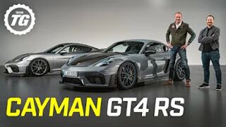 FIRST LOOK: Porsche Cayman GT4 RS – 493bhp GT3 engine, £108k, the loudest RS model ever! | Top Gear