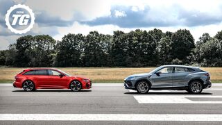 TRACK BATTLE: Audi RS6 Avant vs Lamborghini Urus | Top Gear: Series 29