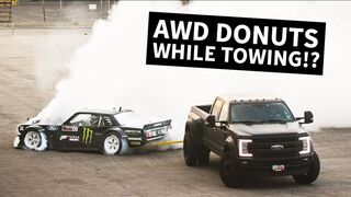 Hoonicorn Townuts! 1400hp AWD Mustang Does Donuts While Being Towed