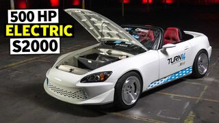 Tesla Converted 500hp Honda S2000 -- All-Electric!