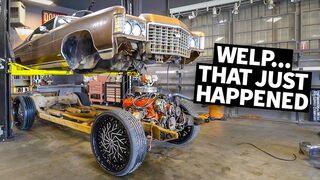 Donk Gets Split in Two. And Our Big Block Crate Motor Arrives!