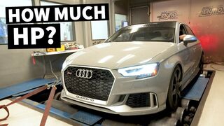 Our Audi RS3 Hits the Dyno With E85, Intake, and Exhaust. How Much More WHP Will it Make??
