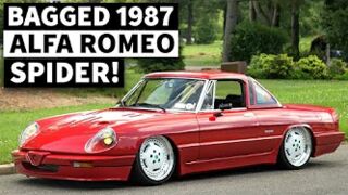 Slammed Alfa Romeo Spider, On Jeep Wheels?? Rescued From a New York Dealership Lot