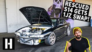It Runs!! Rescued S14 Drives for the First Time in 10 Years. 1JZ GTX3076r!