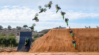 Monster Energy | Axell Hodges World's First Alley-Oop on a Quarter Pipe