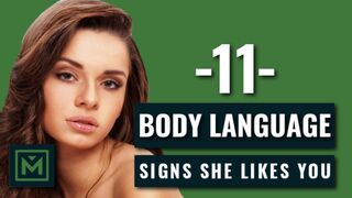 11 Body Language Signs She's Attracted To You - HIDDEN Signals She Likes You