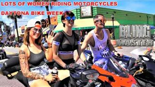 Daytona Bike Week 2020, Lots of Women Riding Motorcycles, Harley-Davidson, Hayabusa, & More!