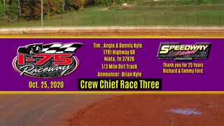 I 75 Raceway | Crew Chief Races | Oct. 25, 2020