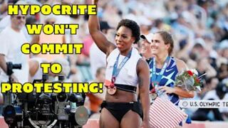 GWEN BERRY will NOT commit to PROTESTING at Olympics in Tokyo! IOC should PROACTIVELY BAN HER!