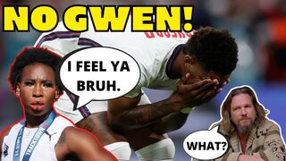 GWEN BERRY says England Soccer Players dealing with "ACTUAL RACISM" is the SAME as her ANTHEM BS?!
