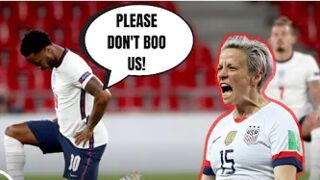 ENGLISH Soccer Team "BEGS" fans NOT to "BOO THEM" while they are KNEELING in EURO 2020 Match