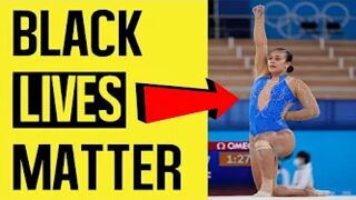 Costa Rican gymnast VIOLATES IOC protesting rule by kneeling for Black Lives Matter in competition!