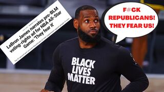 LEBRON JAMES NARRATING BLM TV AD to run during NBA ALL STAR GAME! Republicans SHOULD FEAR THEM?