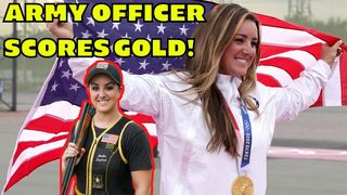 ARMY OFFICER Amber English scores GOLD MEDAL at Tokyo Olympics for USA! Broke Skeet Shooting Record