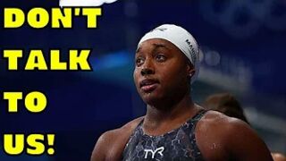 Entitled Olympian Simone Manuel CLAIMS Media "SHOULD NOT TALK TO ATHLETES" when they LOSE?!