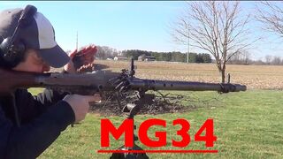 MG34  Machine Gun - How it Works and Full Auto Firing