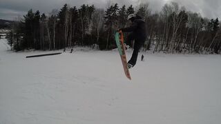 Day 3 - HOW TO 50-50 YOUR FIRST BOX ON A SNOWBOARD!