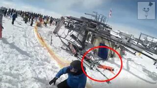 7 Horrifying Snowboarding/Skiing Close-Calls