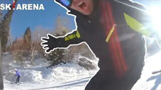 SNOWBOARDERS vs SKIERS #12 fights, crashes and angry people