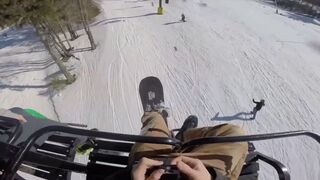 People Falling Off Ski Lifts Compilation Part 1