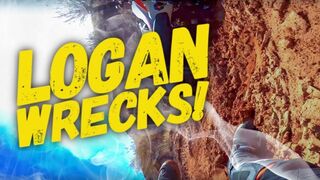 Scary Dirt Bike Crash - [Logan Wrecks Hard on 2020 KTM 250 XC TPI]