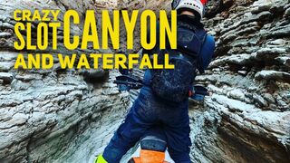 Dirt Biking in crazy slot canyon - Southern Utah