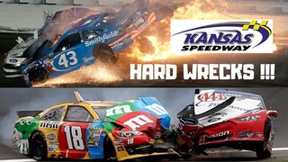 Kansas Speedway INTENSE Wrecks