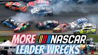 More INSANE NASCAR Leaders Wreck