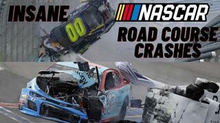 Insane NASCAR Road Course Crashes [2021]