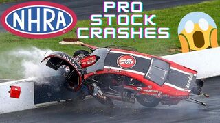 Intense NHRA Pro Stock Crashes